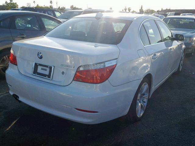 WBANW13528CZ77245 - 2008 BMW 535 I WHITE photo 4