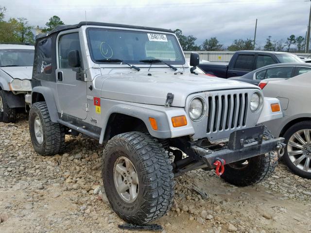 1J4FA29126P754316 - 2006 JEEP WRANGLER / SILVER photo 1