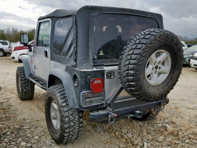 1J4FA29126P754316 - 2006 JEEP WRANGLER / SILVER photo 3