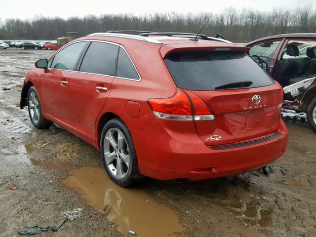 4T3ZK3BB5BU039814 - 2011 TOYOTA VENZA BASE RED photo 3