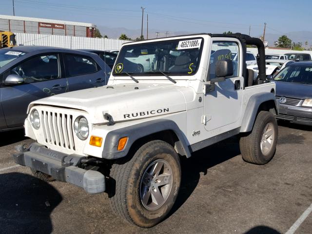 1J4FA69S45P314936 - 2005 JEEP WRANGLER / WHITE photo 2