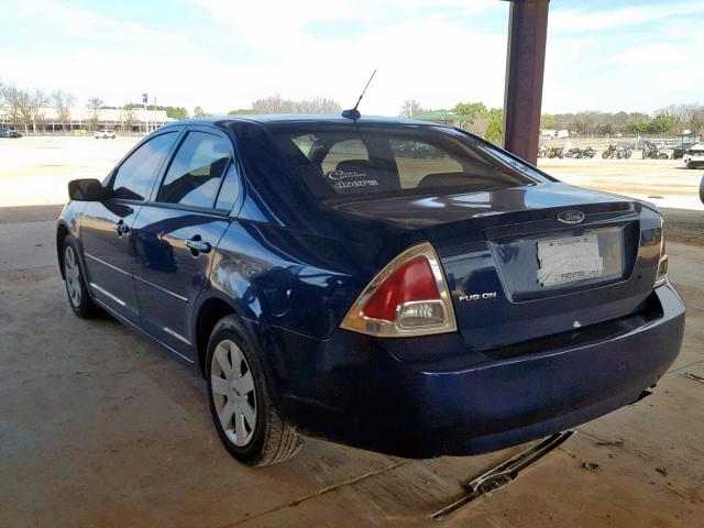 3FAHP06Z47R194486 - 2007 FORD FUSION S BLUE photo 3