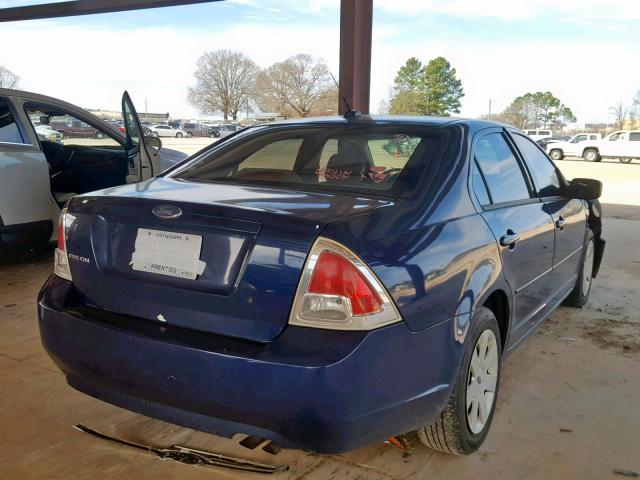 3FAHP06Z47R194486 - 2007 FORD FUSION S BLUE photo 4