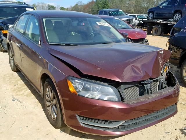 1VWAT7A36EC099021 - 2014 VOLKSWAGEN PASSAT S MAROON photo 1