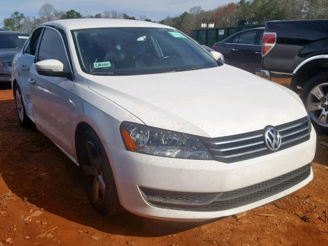 1VWBS7A39EC027933 - 2014 VOLKSWAGEN PASSAT SE WHITE photo 1