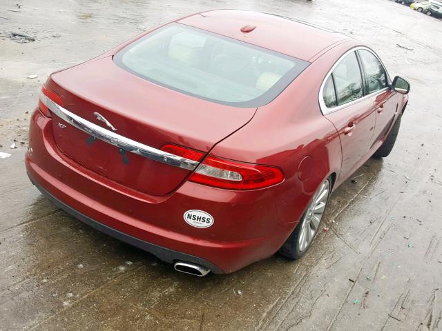 SAJWA05B39HR31898 - 2009 JAGUAR XF LUXURY RED photo 4