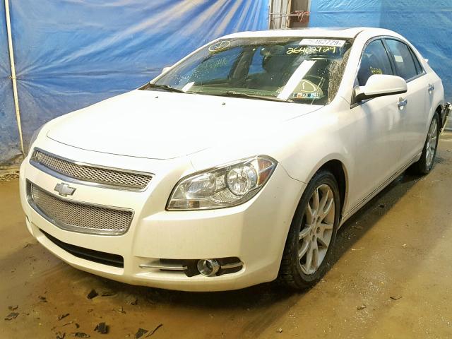 1G1ZE5E10BF153171 - 2011 CHEVROLET MALIBU LTZ WHITE photo 2