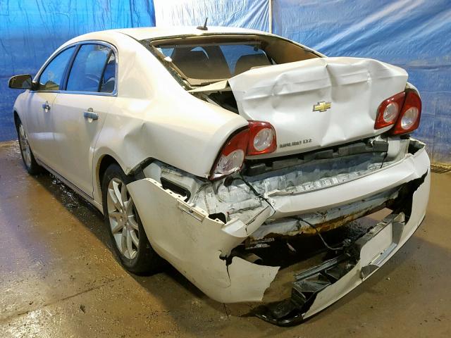 1G1ZE5E10BF153171 - 2011 CHEVROLET MALIBU LTZ WHITE photo 3