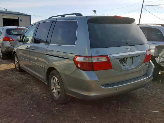 5FNRL38865B071285 - 2005 HONDA ODYSSEY TO BLUE photo 3