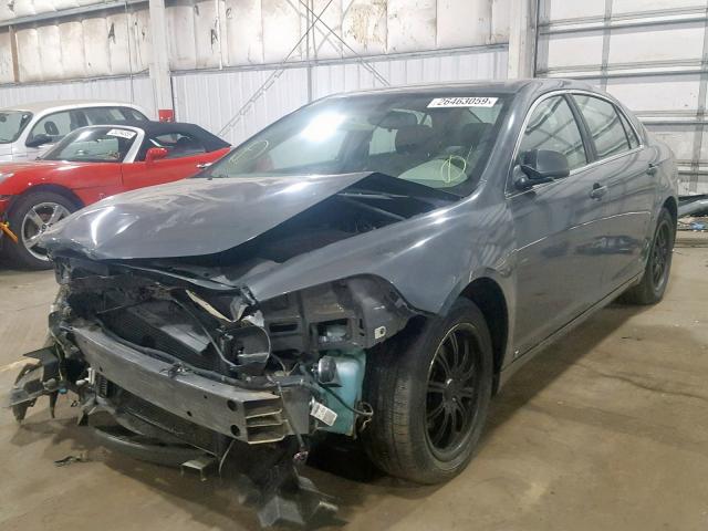 1G1ZG57B49F122340 - 2009 CHEVROLET MALIBU LS BLACK photo 2