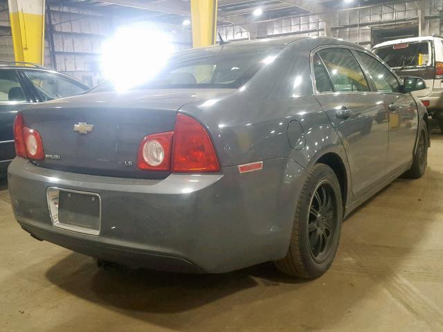 1G1ZG57B49F122340 - 2009 CHEVROLET MALIBU LS BLACK photo 4