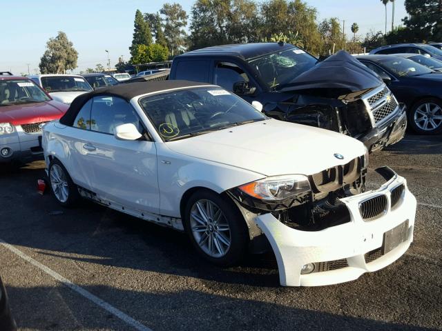 WBAUN1C59DVR01664 - 2013 BMW 128 I WHITE photo 1