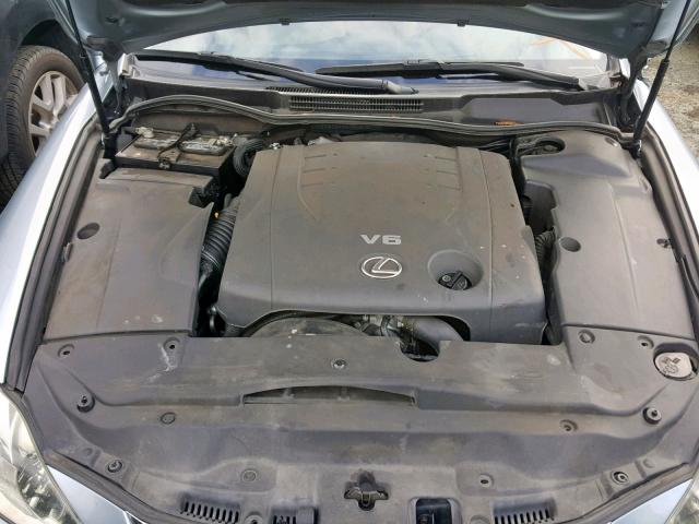 JTHBK262272054307 - 2007 LEXUS IS 250 BLUE photo 7