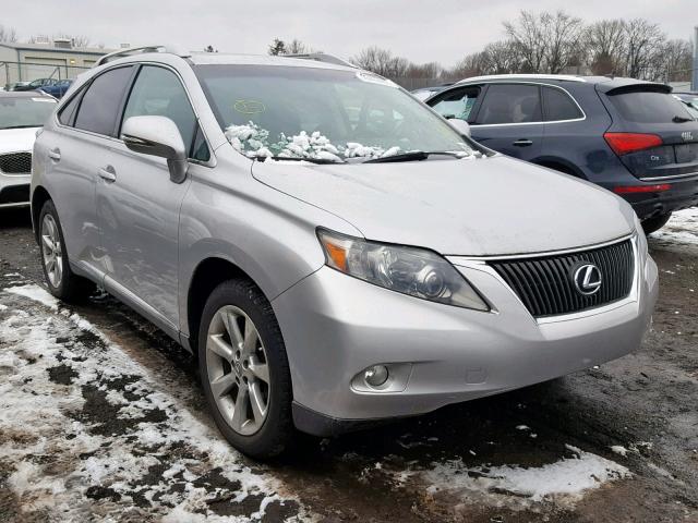 2T2BK1BA4AC011648 - 2010 LEXUS RX 350 SILVER photo 1