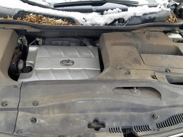 2T2BK1BA4AC011648 - 2010 LEXUS RX 350 SILVER photo 7