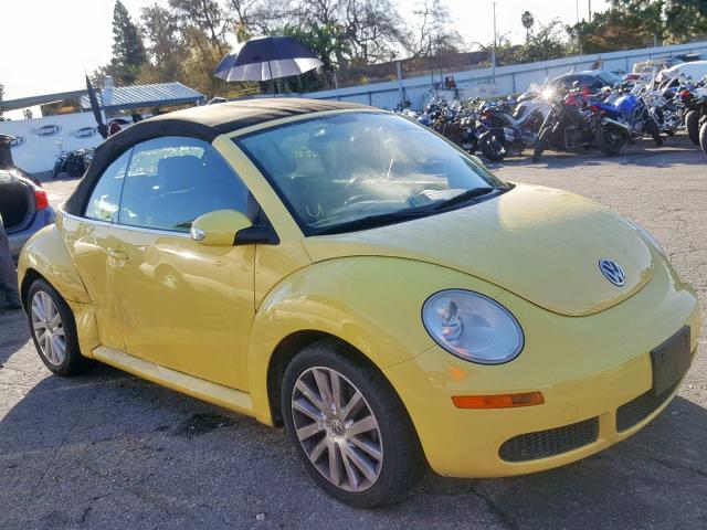3VWRF31YX8M420754 - 2008 VOLKSWAGEN NEW BEETLE Sarı foto 1