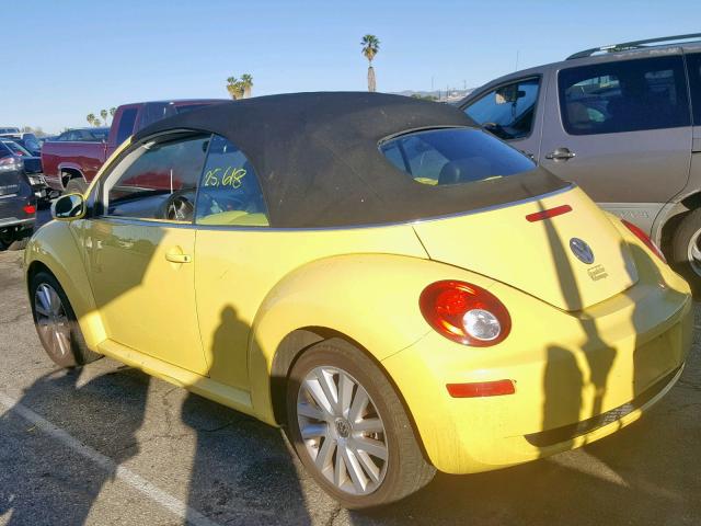 3VWRF31YX8M420754 - 2008 VOLKSWAGEN NEW BEETLE Sarı foto 3