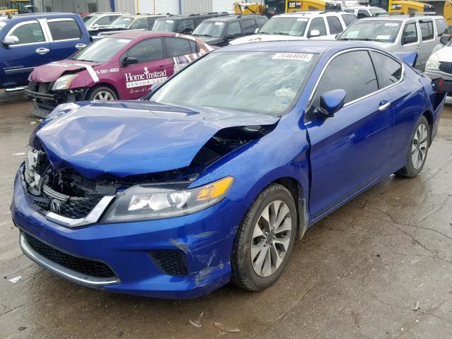 1HGCT1B37EA001814 - 2014 HONDA ACCORD LX- BLUE photo 2