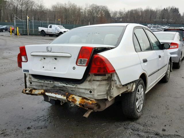 2HGES16384H599871 - 2004 HONDA CIVIC DX V WHITE photo 4