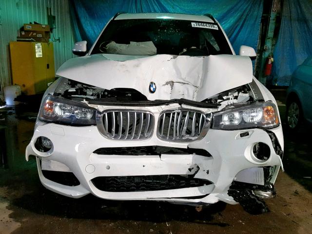 5UXWX9C37H0W79808 - 2017 BMW X3 XDRIVE2 WHITE photo 9