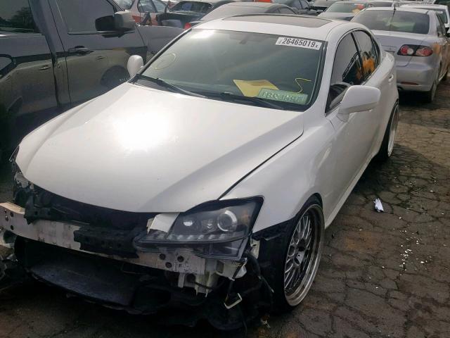 JTHBK262865008770 - 2006 LEXUS IS 250 WHITE photo 2