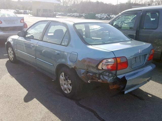 2HGEJ6610YH543010 - 2000 HONDA CIVIC BASE Mavi foto 3