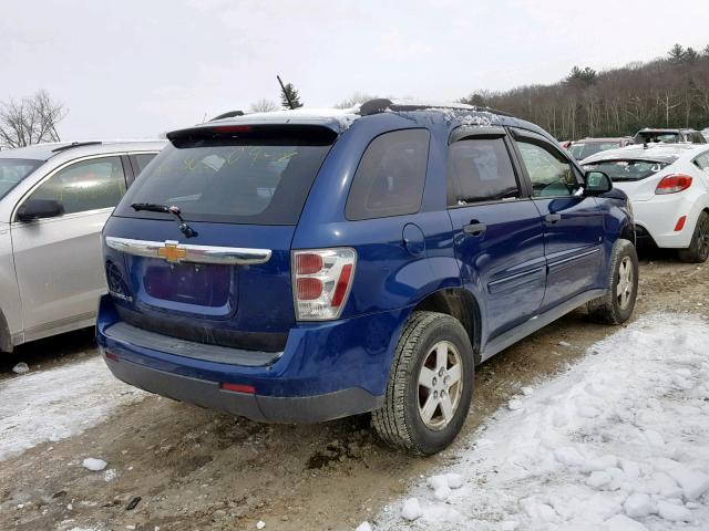 2CNDL13F886033227 - 2008 CHEVROLET EQUINOX LS BLUE photo 4