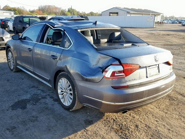 1VWBS7A31GC011292 - 2016 VOLKSWAGEN PASSAT SE GRAY photo 3