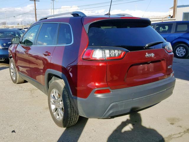 1C4PJLLB0KD201936 - 2019 JEEP CHEROKEE L RED photo 3