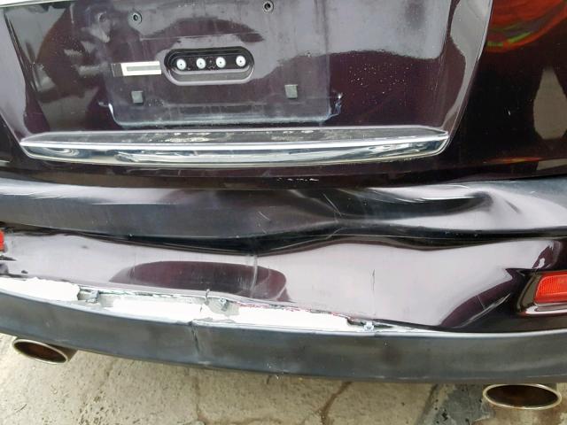 JNKAJ09FX8M352983 - 2008 INFINITI EX35 BASE MAROON photo 9