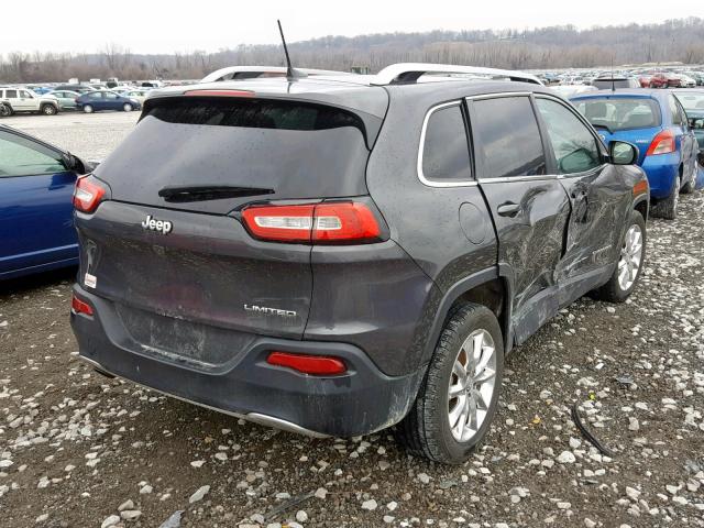 1C4PJLDB2GW165130 - 2016 JEEP CHEROKEE L CHARCOAL photo 4