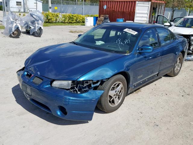 1G2WR52172F284850 - 2002 PONTIAC GRAND PRIX GREEN photo 2