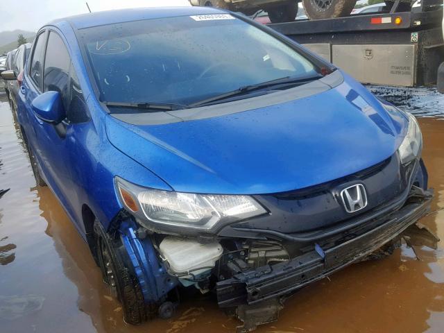 3HGGK5H51FM711624 - 2015 HONDA FIT LX BLUE photo 1