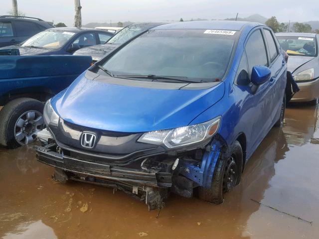 3HGGK5H51FM711624 - 2015 HONDA FIT LX BLUE photo 2