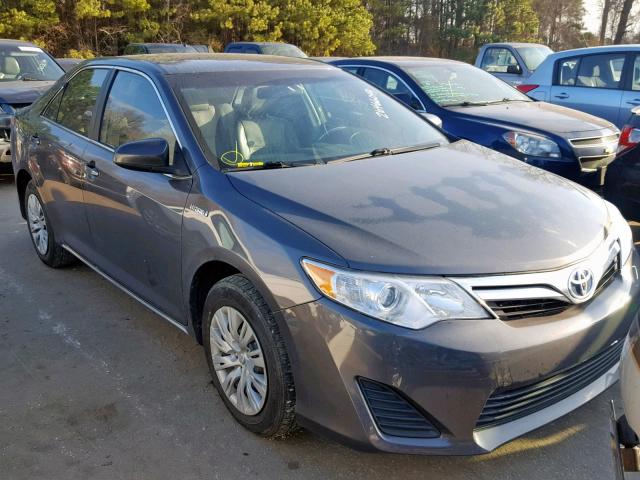 4T1BD1FKXCU014427 - 2012 TOYOTA CAMRY HYBR GRAY photo 1