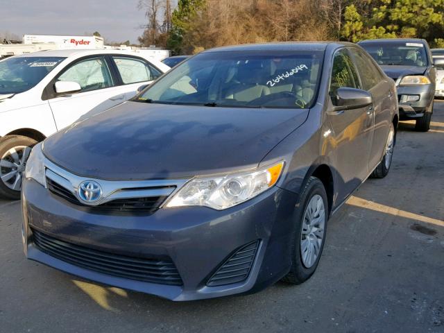 4T1BD1FKXCU014427 - 2012 TOYOTA CAMRY HYBR GRAY photo 2