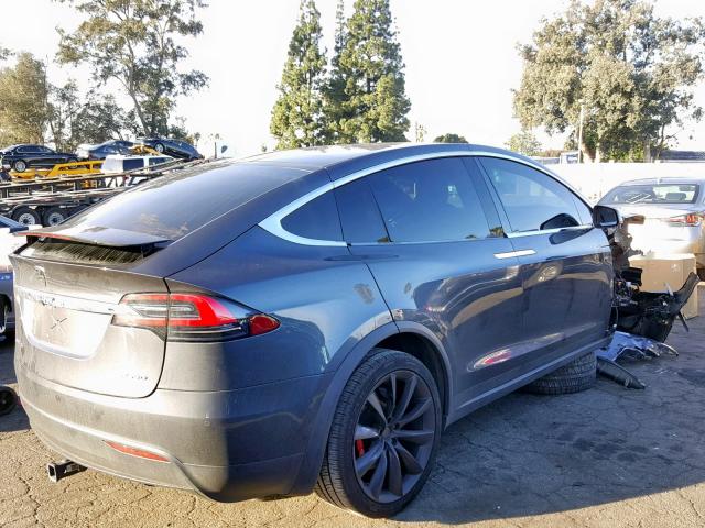 5YJXCBE45GF021922 - 2016 TESLA MODEL X GRAY photo 4