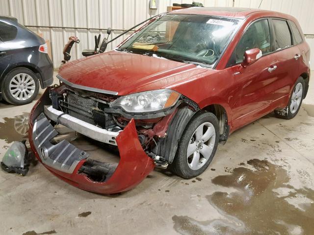 5J8TB18288A801186 - 2008 ACURA RDX RED photo 2