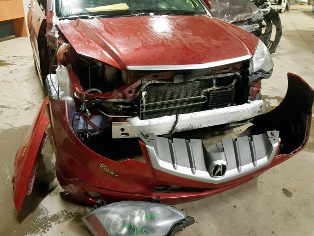 5J8TB18288A801186 - 2008 ACURA RDX RED photo 9