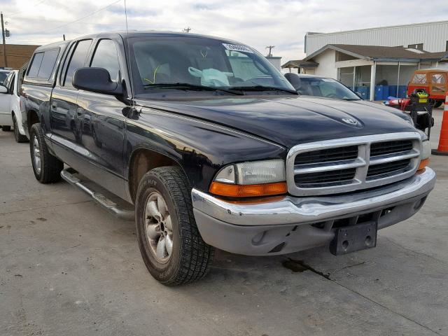 1D7HL48N14S548560 - 2004 DODGE DAKOTA QUA BLACK photo 1