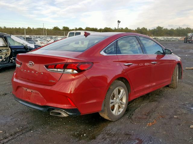 5NPE34AF8JH629596 - 2018 HYUNDAI SONATA SPO RED photo 4