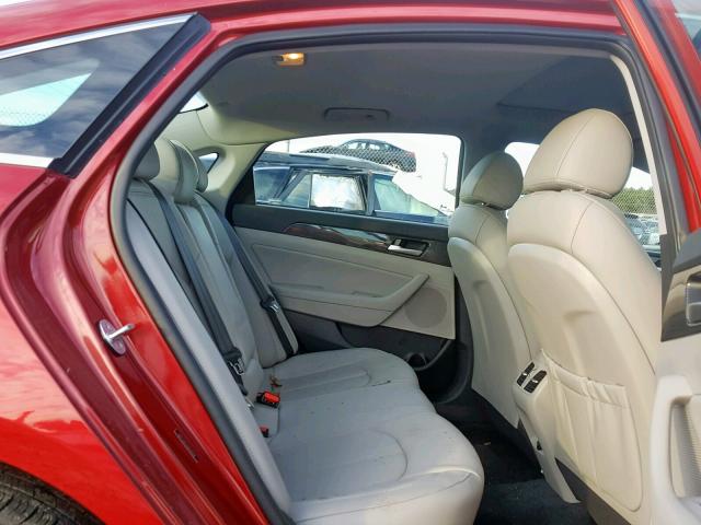 5NPE34AF8JH629596 - 2018 HYUNDAI SONATA SPO RED photo 6