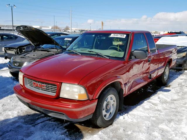 1GTCS1947X8513731 - 1999 GMC SONOMA BURGUNDY photo 2