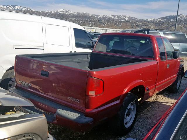 1GTCS1947X8513731 - 1999 GMC SONOMA BURGUNDY photo 4