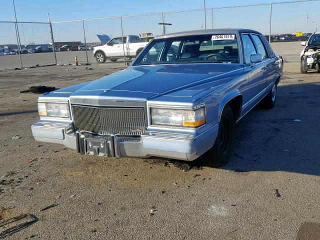 1G6DW54E0NR704949 - 1992 CADILLAC BROUGHAM BLUE photo 2