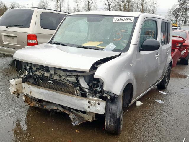 JN8AZ28R89T121836 - 2009 NISSAN CUBE BASE SILVER photo 2