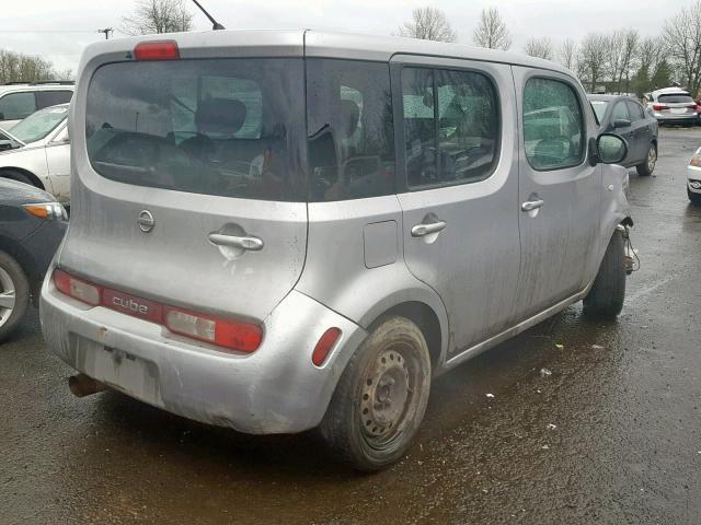 JN8AZ28R89T121836 - 2009 NISSAN CUBE BASE SILVER photo 4