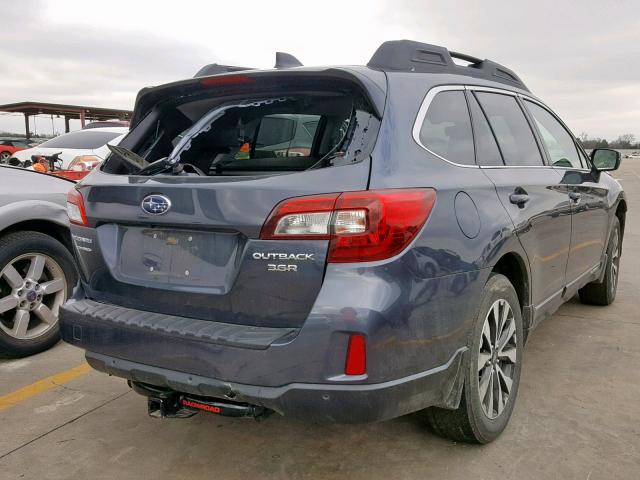 4S4BSENC6H3385198 - 2017 SUBARU OUTBACK 3. GRAY photo 4