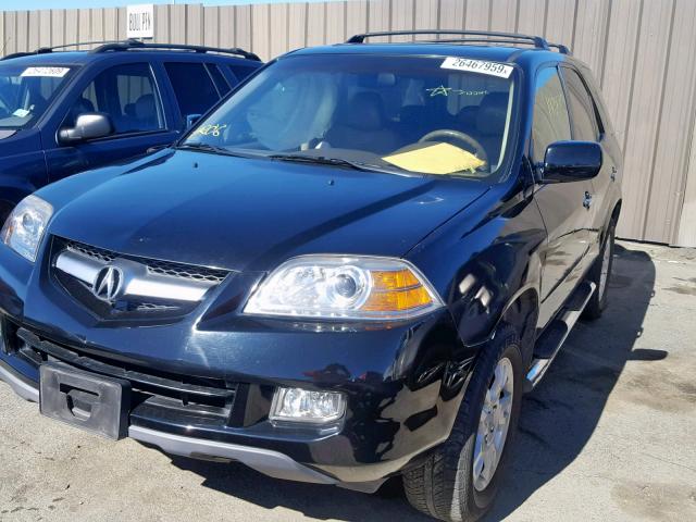 2HNYD18995H544610 - 2005 ACURA MDX TOURIN BLACK photo 2