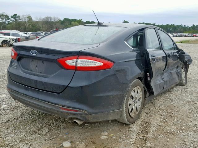 3FA6P0G75ER255233 - 2014 FORD FUSION S BLACK photo 4